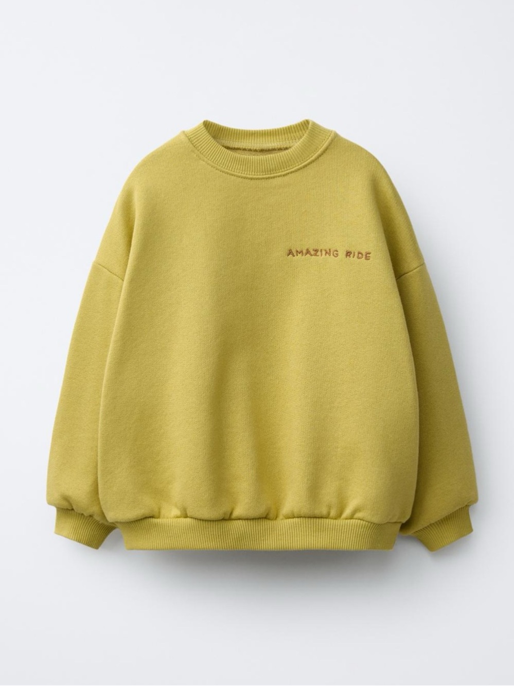 ZARA EMBROIDERED TEXT SWEATSHIRT